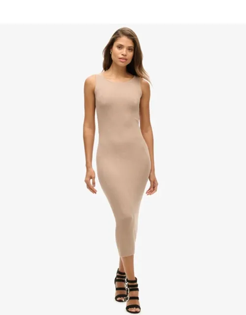 Backless Knitted Midi Dress