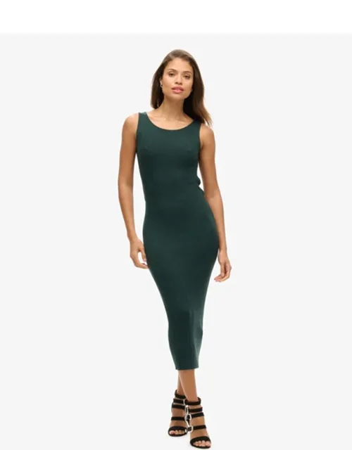 Backless Knitted Midi Dress