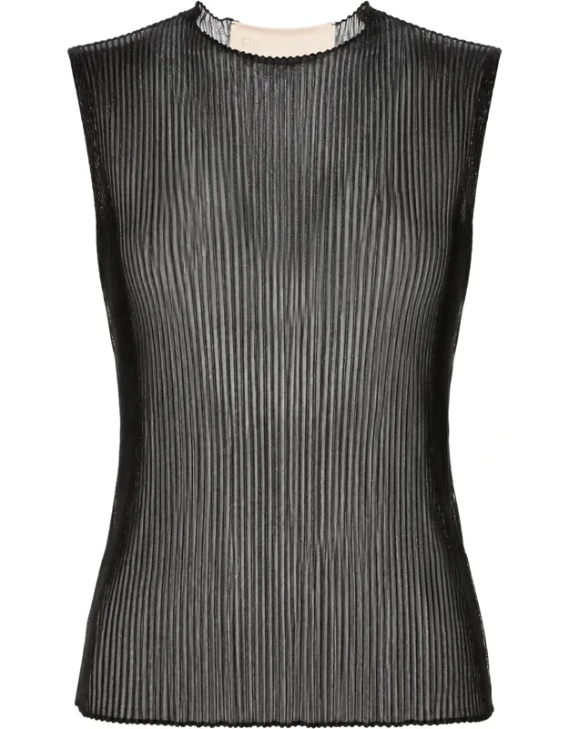 Top With Ribbed Texture