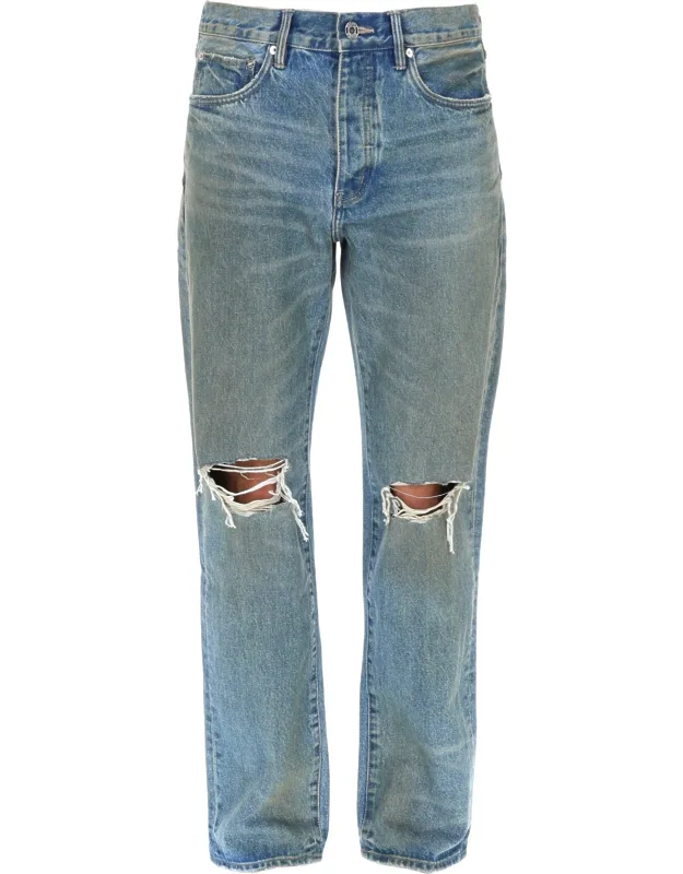 Jeans In Denim Di Cotone