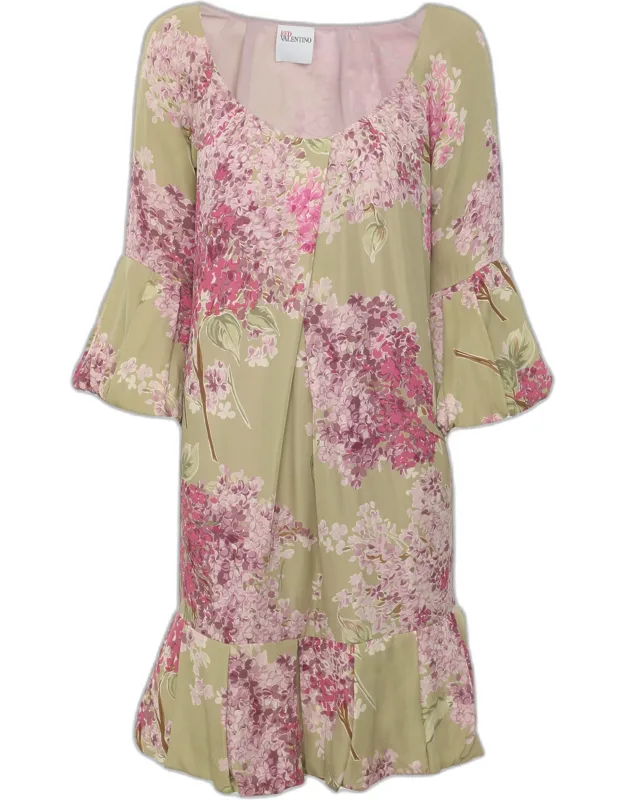 Printed Crepe Mini Dress