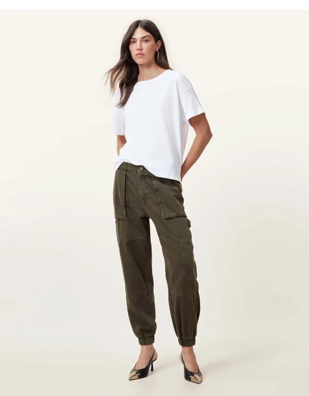Mila Tapered Denim Cargo Pants