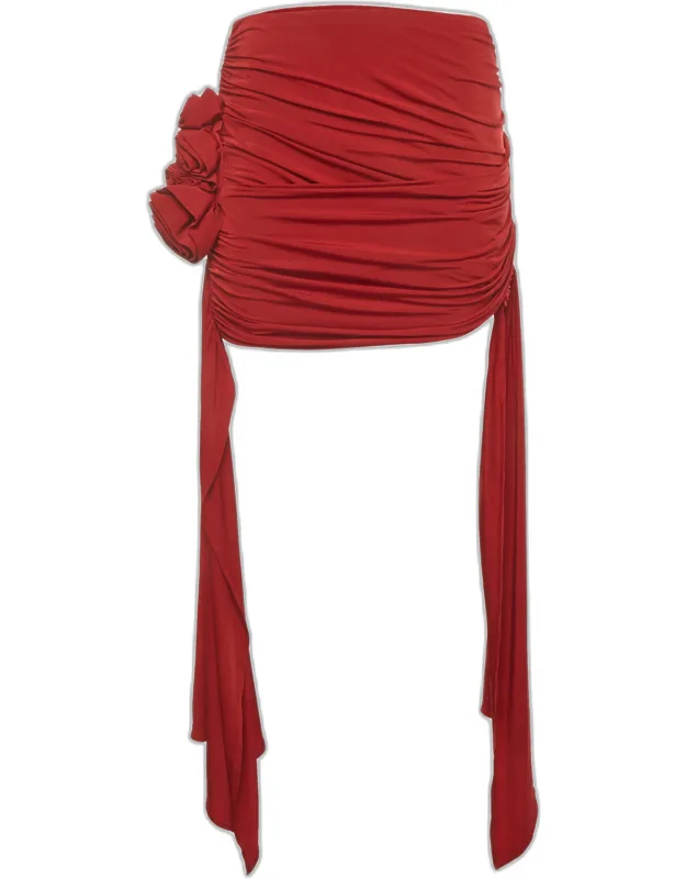 Asymmetric Ruched Sleeveless Top