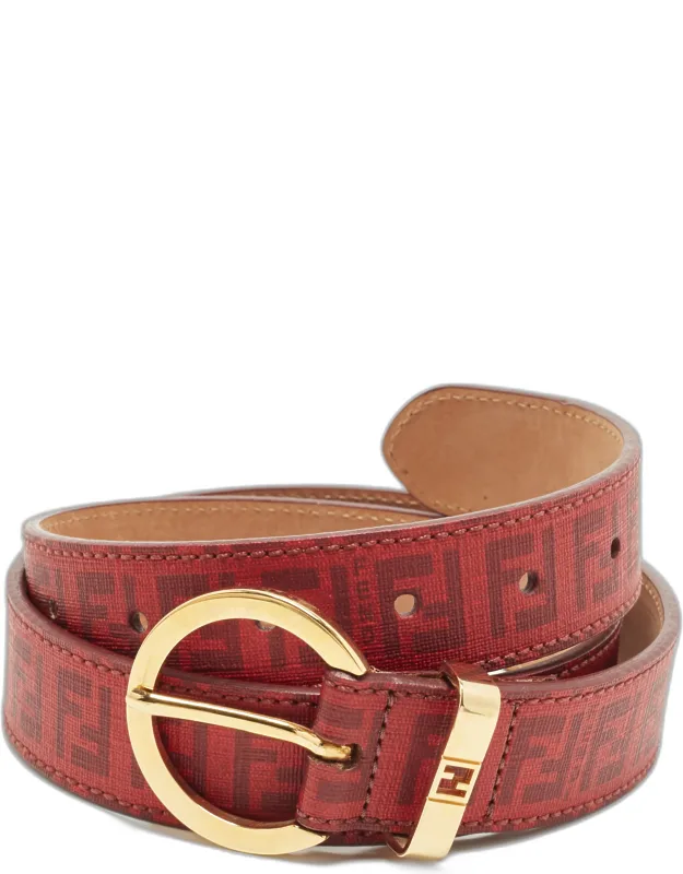Zucca Coated Canvas Buckle Belt