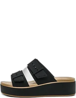 Brooklyn Matte Wrap Low Wedge Sandals