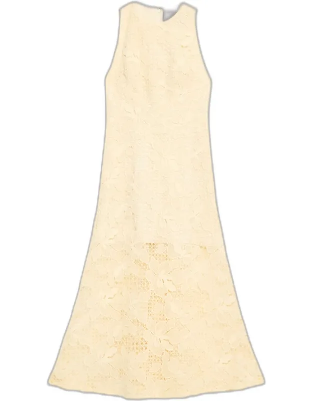 Lattice Floral Maxi Dress