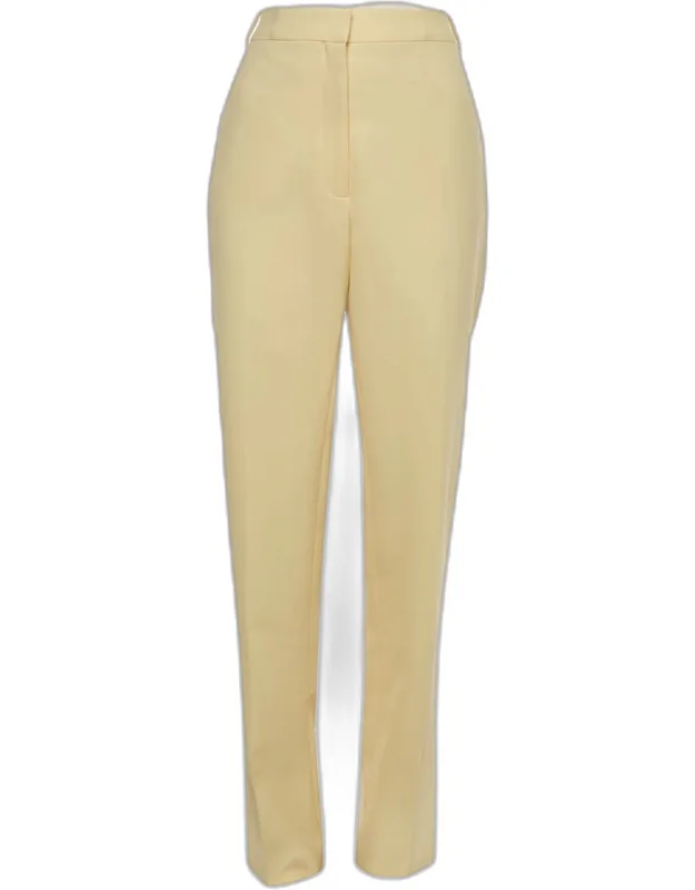 Crepe Straight Fit Trousers