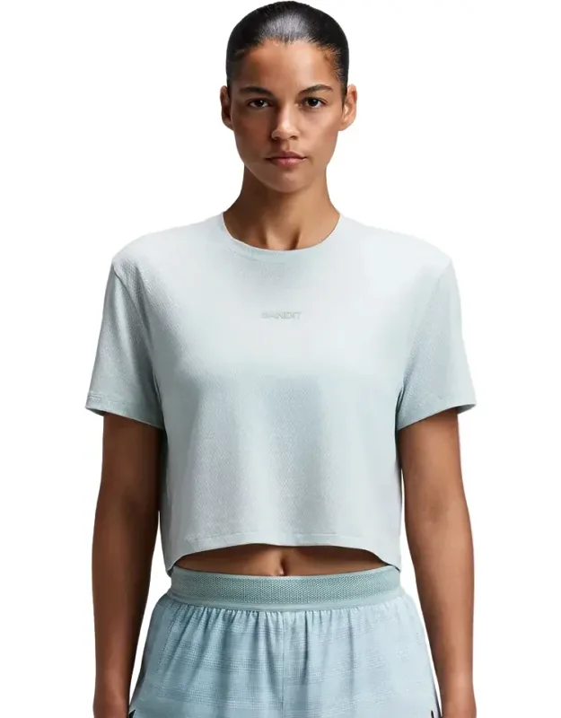 Micromesh Cropped Run Tee