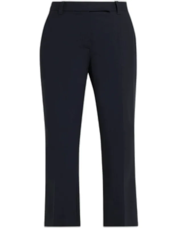 Tropical Luxury Wool Ankle-length Trousers
