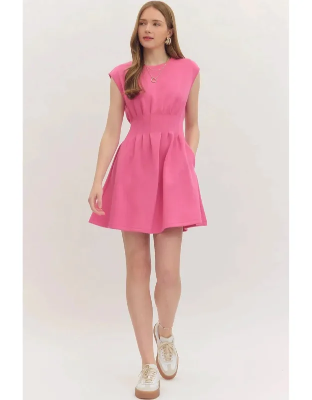 Cinched Waist Mini Dress