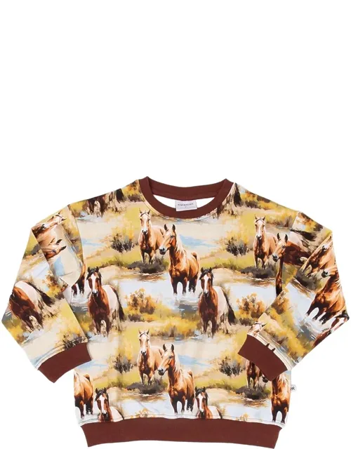 Horse Of Course Crew Neck Sweatshirt
