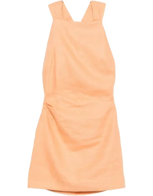Twist-back Mini Dress