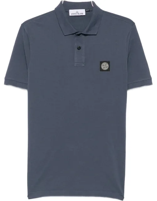 Logo-patch Slim-fit Cotton Polo Shirt