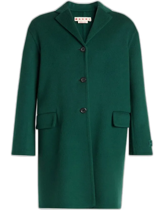 Wool-cashmere Long Coat