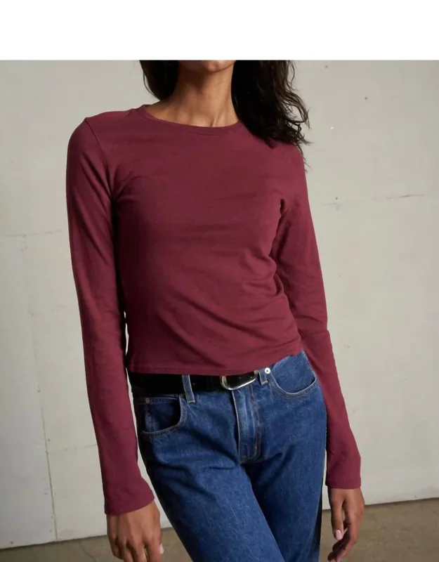 Recycled Cotton Long Sleeve Top