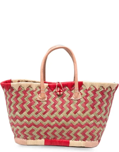 Woven-design Tote Bag