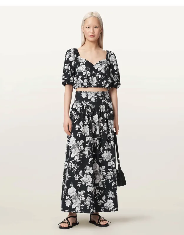 Floral Midi Skirt