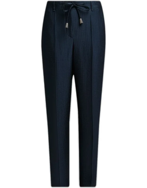 Pleated Straight-leg Trousers
