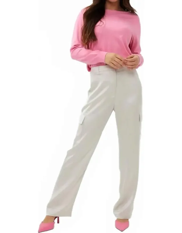 Cargo Satin Trousers