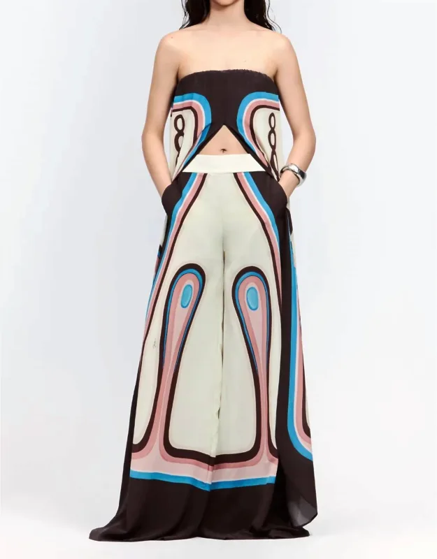 Silk Wide Leg Pants