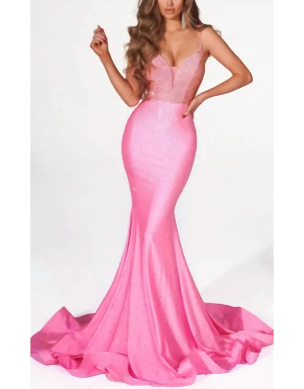 Hot Stone Prom Dress