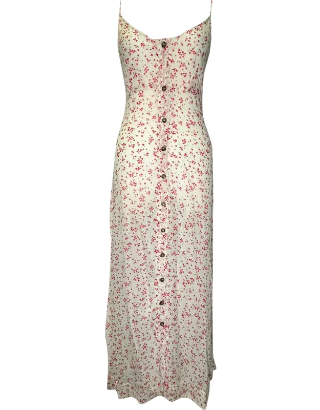 Georgette Strap Midi Dress