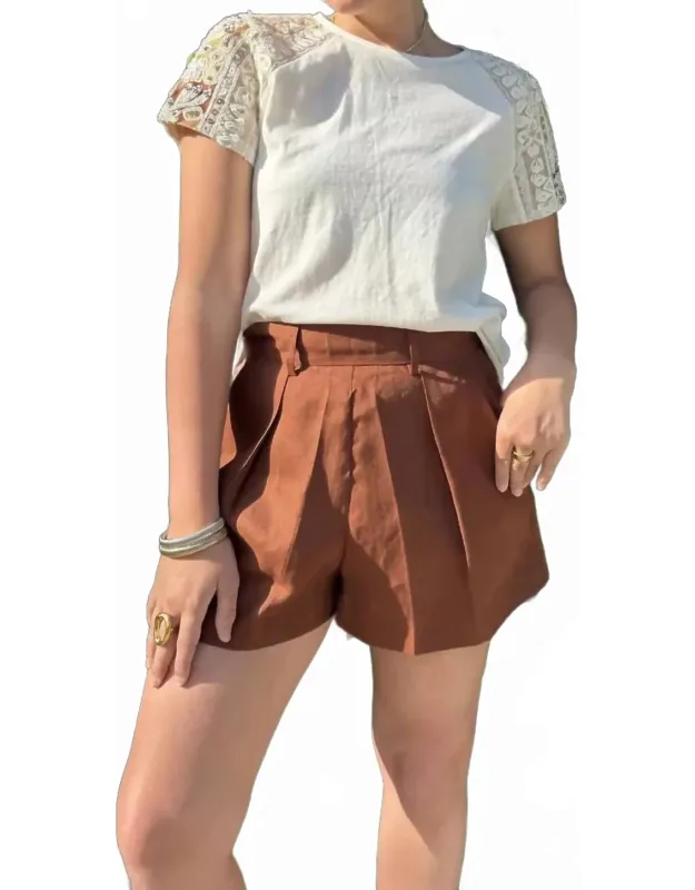 Pleated Shorts