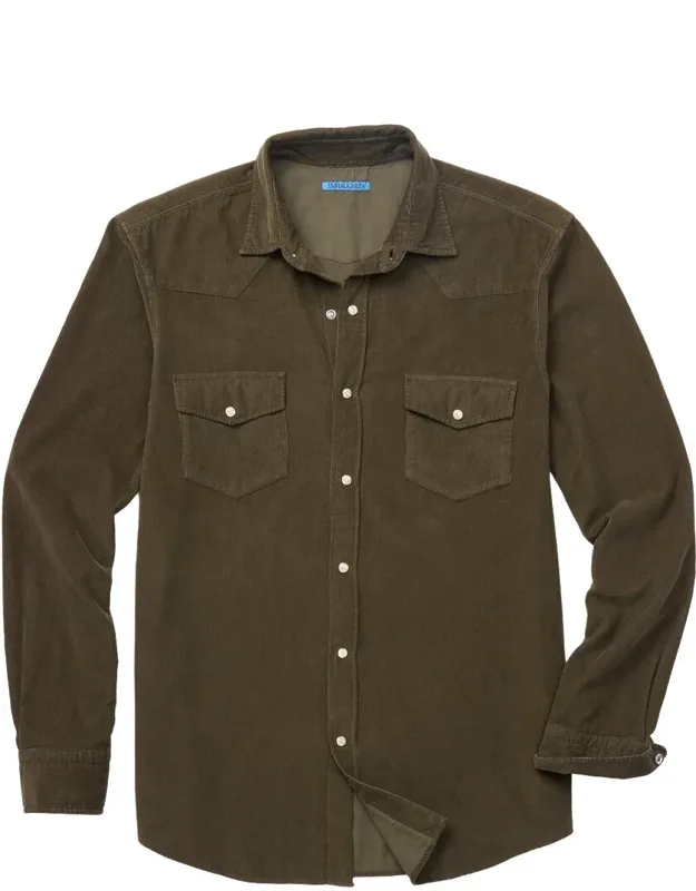 Ace-high Woven Shirt In Olive