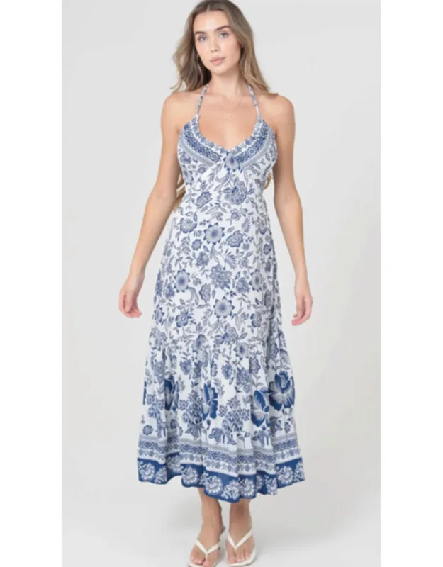 Halter Neck Maxi Dress