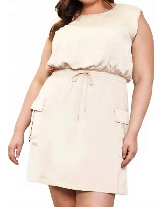 Muscle Shoulder Mini Dress