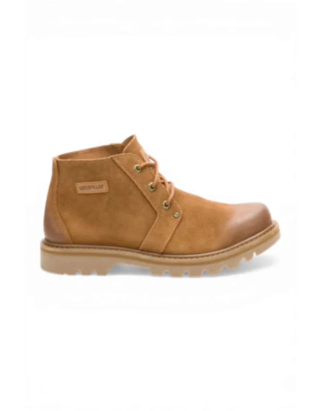 Tan Leather Hiking Mid-cut Chukka Ankle Boots