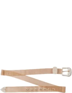 Glamour Metallic Mesh Belt With Rhinestone Bling Buckle