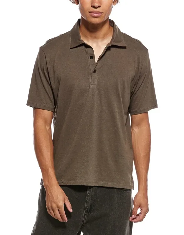 Classic Linen-blend Polo Shirt
