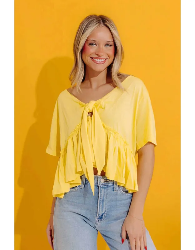 Sweet On Me Front Tie Top