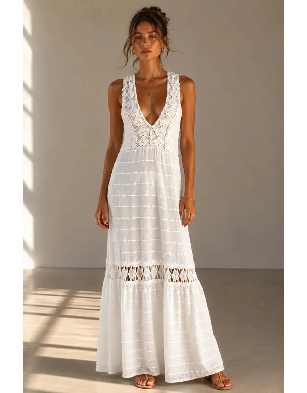 Knit Detailed Maxi Dress