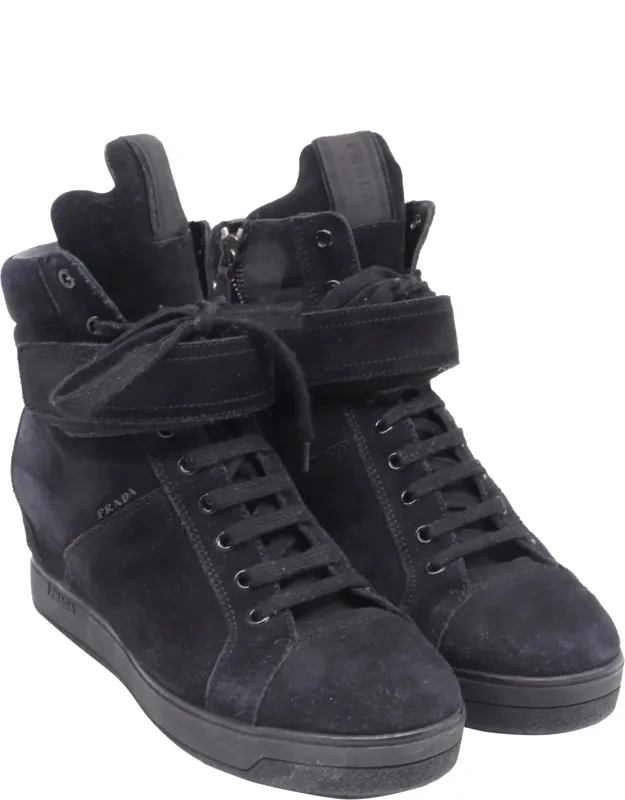 High-top Wedge Sneakers