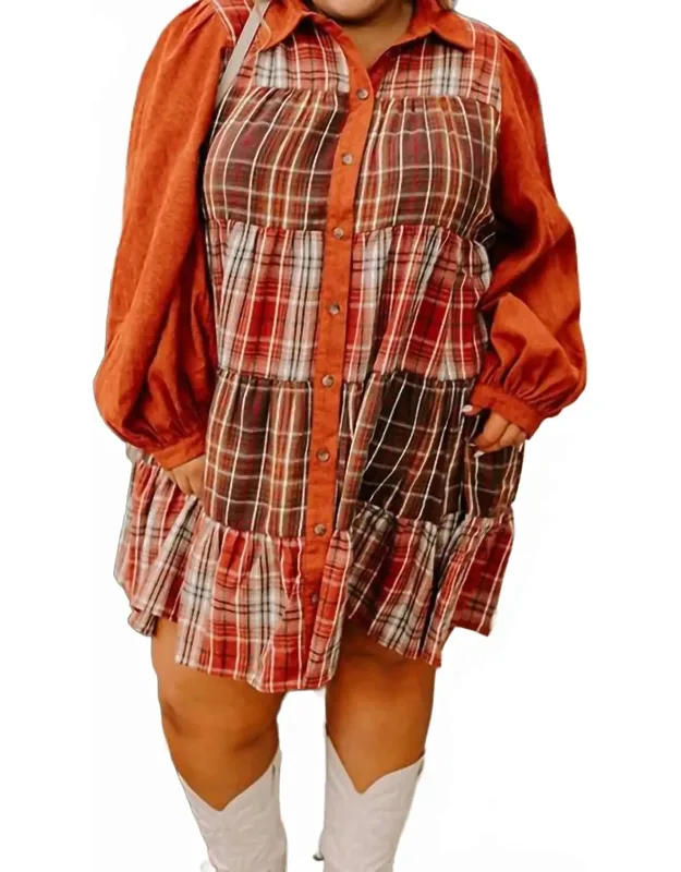 Plaid Mini Dress