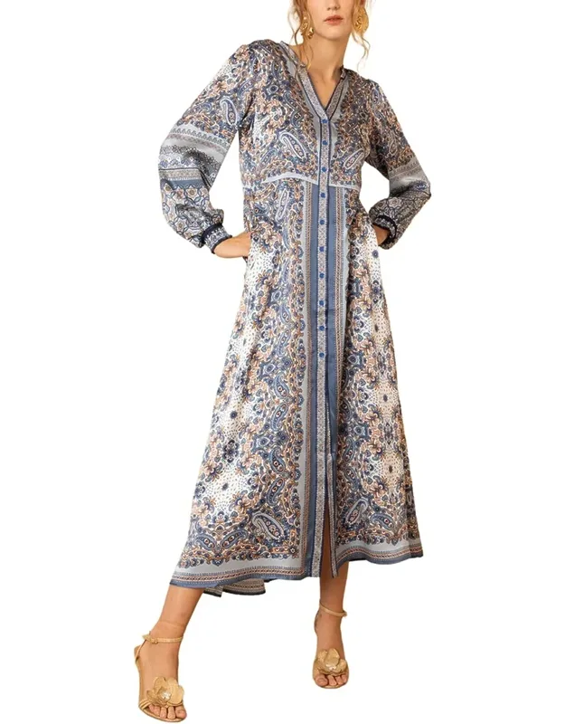 Silk-blend Maxi Dress