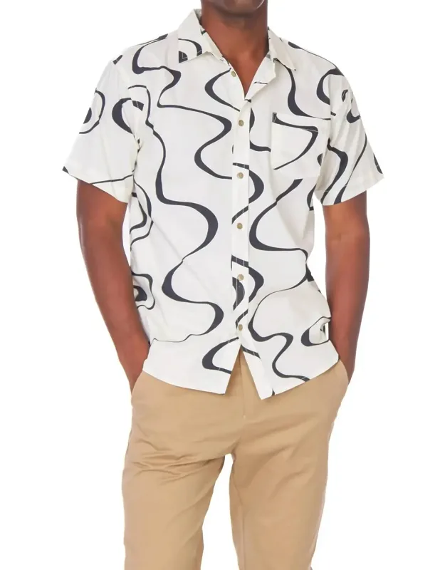 Woven Printed Short Sleeve Shirt