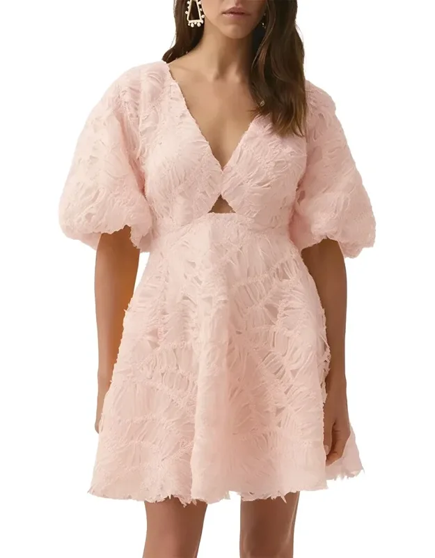 Solid Mini Dress