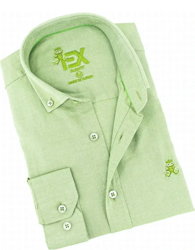 Oxford Frog Button Down Shirt