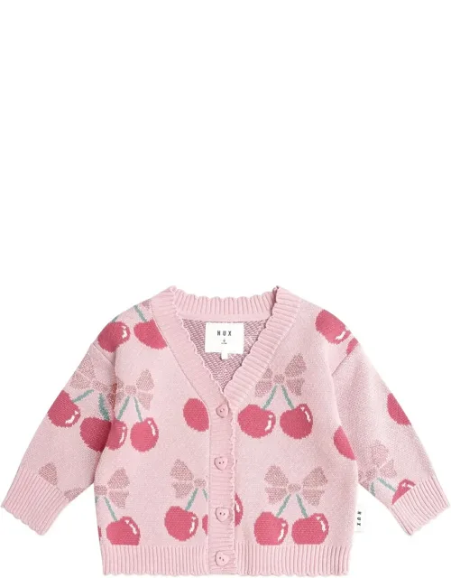Cherry Pie Scalloped Knit Cardigan