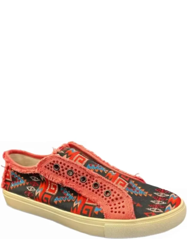 Aztec Print No-lace Shoes