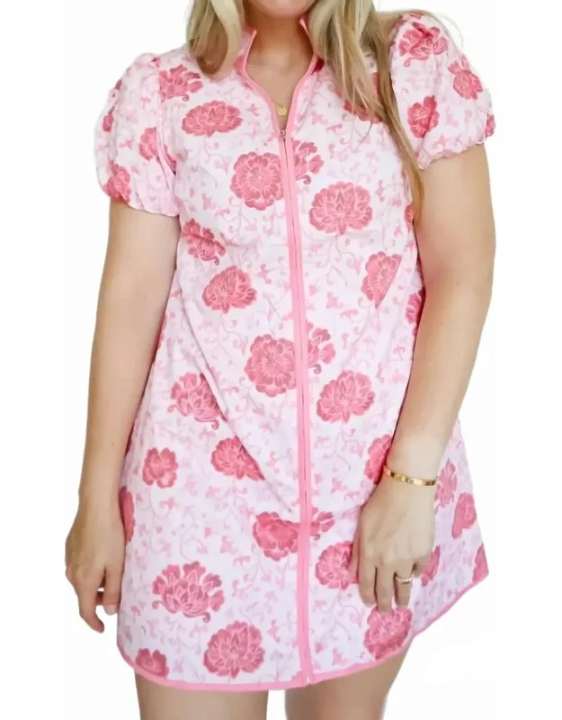 Floral Puff Sleeve Mini Dress