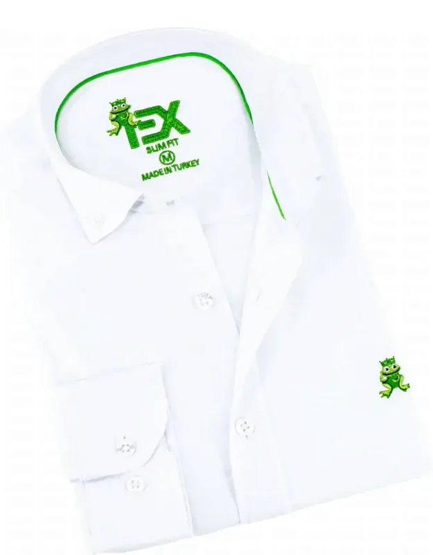 Oxford Frog Button Down Shirt