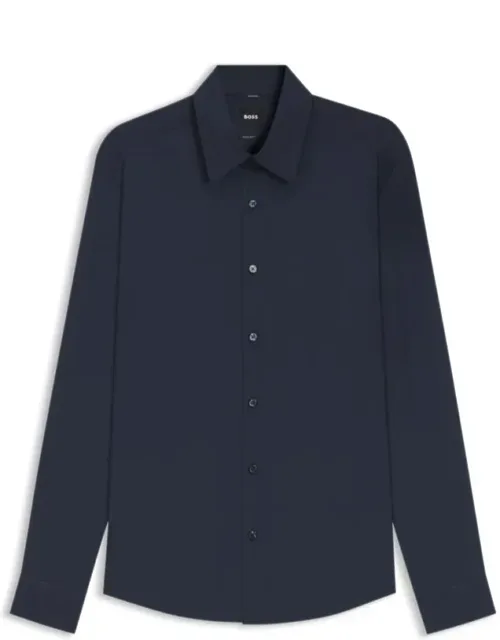 Regular-fit Shirt In Performance-stretch Fabric