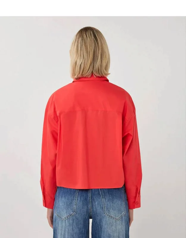 Button Up Front Collared Shirt