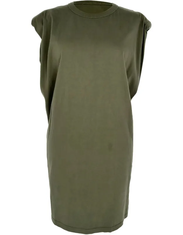 Shoulder Padded Mini Dress