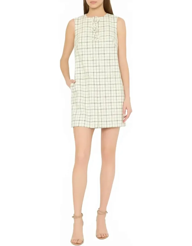 Plaid Mini Dress
