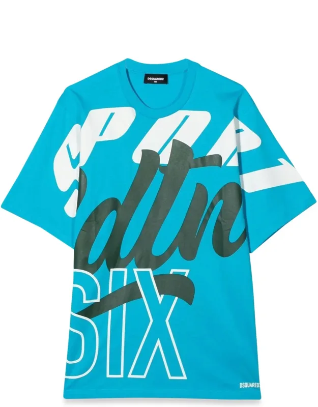 T-shirt With Allover Writing